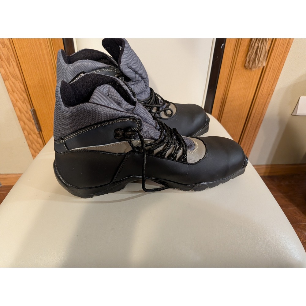 Salomon Mens Cross Country Ski Boots Black Gray SNS Profil Size 11.5 885529